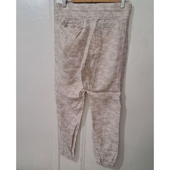ATHLETA CABO TIDE Linen Jogger Womens Size 4 Pants beige Camouflage Neutral - Picture 5 of 11